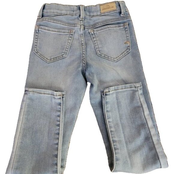 Jordache Denim Jean Super Skinny Slim Snaps Closure Light Wash Blue 6 - Picture 3 of 11